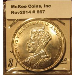 667. 1935 Canada Silver Dollar. Choice MS 63.
