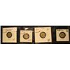 Image 1 : 831. 1911 VF, 14 VF-EF, 17 EF, & 18 EF Canada Five Cent Silvers.