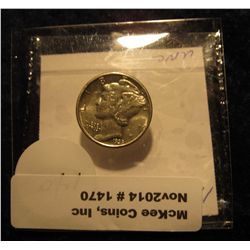 1470. 1939 P Mercury Dime. UNC.