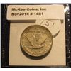 Image 2 : 1481. 1918 P Standing Liberty Quarter. VF.