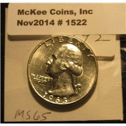 1522. 1963 D Washington Quarter. BU. Book Value is $8.00