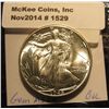 Image 1 : 1529. 1945 P Walking Liberty Half Dollar. BU.