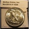 Image 2 : 1529. 1945 P Walking Liberty Half Dollar. BU.