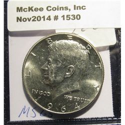 1530. 1964 P Kennedy Half Dollar. Gem BU.