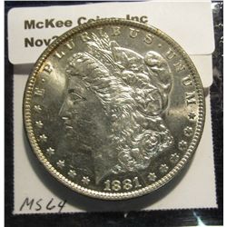 1534. 1881 O Morgan Silver Dollar.  BU. Book value is $65.00.