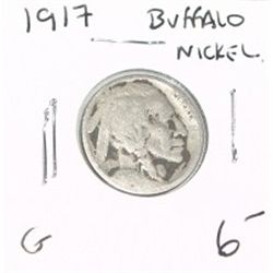 1917 BUFFALO NICKEL RED BOOK VALUE $6.00+ *NICE EARLY GOOD GRADE*!! BUFFALO NICKEL CAME OUT OF SAFE!
