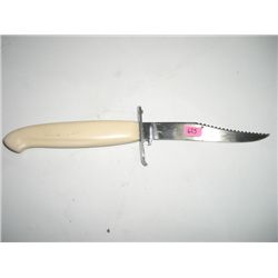 VINTAGE UNIQUE CAMCO KNIFE STAMPED *CAMCO USA* APPROX. 7 INCHES!! KNIFE CAME OUT OF SAFE!!
