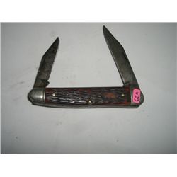 VINTAGE VERY OLD POCKET KNIFE STAMPED *SCHRADE WALDEN,NY USA*!! KNIFE CAME OUT OF SAFE!!