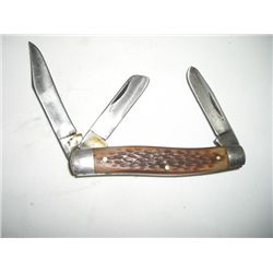 VINTAGE VERY OLD POCKET KNIFE STAMPED *SCHRADE WALDEN,NY USA*!! KNIFE CAME OUT OF SAFE!!