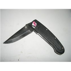 VINTAGE LARGE LOCKBLADE KNIFE STAMPED *BARRACUDA TANG ROSTFREI*!! KNIFE CAME OUT OF SAFE!!