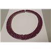 Image 1 : ONE 925 STERLING SILVER HIGHLY PROMOTIONAL QUALITY RUBY NECKLACE SET WITH 757 MARQUISE SHAPED