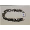 Image 2 : ONE 925 STERLING SILVER BRACELET SET WITH 79 OVAL MIXED CUT NATURAL BLUE SAPPHIRES APPROX 31.0CARAT