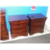 Image 2 : 4PC BEDROOM SUITE; 6 DRAWER DRESSER WITH MIRROR, 5 DRAWER HIGHBOY AND 2 2DRAWER NIGHT STANDS