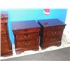 Image 2 : 4PC BEDROOM SUITE; 6 DRAWER DRESSER WITH MIRROR, 5 DRAWER HIGHBOY AND 2 2DRAWER NIGHT STANDS