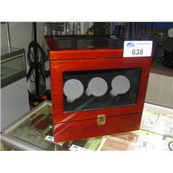 ELECTRIC POWERED WATCH WINDER - NO POWER CORD NO KEY