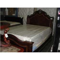 QUEEN SIZE BED; HEADBOARD FOOTBOARD AND RAILS