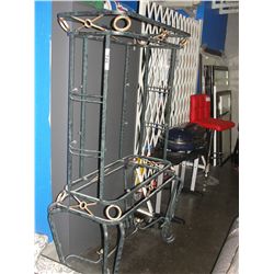 METAL DISPLAY SHELF - MISSING GLASS SHELVES