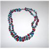 Image 1 : Southwestern Native American Coral Turquoise Necklace