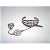 Image 1 : Native American Silver Dream Catcher Bracelet Ring