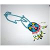 Image 1 : Native American Thunderbird Beaded Medallion Necklace