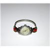 Image 1 : Old Pawn Navajo Sterling Silver Coral Watch Band