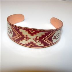 Native American Southwestern Design Copper  Bracelet