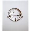 Image 2 : Zuni Sterling Silver Turquoise Lizard Brooch Pendant
