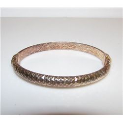 Milor Italy Sterling Silver Vermeil Bangle Bracelet