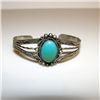 Image 1 : Old Pawn Zuni Sterling Silver Turquoise Bracelet