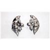 Image 1 : Mexican Taxco Sterling Flower Earrings