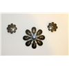 Image 1 : SIAM NIELLO Sterling Silver Brooch and Earrings Set