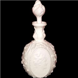 FOSTORIA Jenny Lind Milk Glass Cologne Decanter