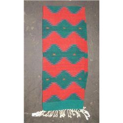 Navajo Red & Green Runner Rug