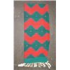 Image 1 : Navajo Red & Green Runner Rug
