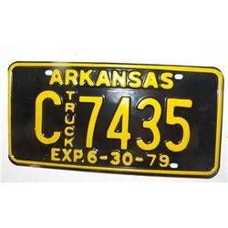 Arkansas Truck License Plate