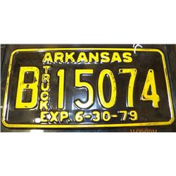 Arkansas Truck License Plate