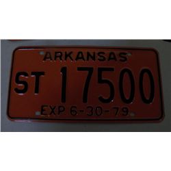 Arkansas License Plate