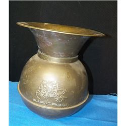 Wells Fargo & Overland Stage Brass Spittoon