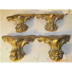 4-Metal Claw Footed Legs