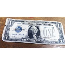1928 A Funny Back One Dollar Silver Certificate