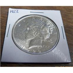 1922 Peace Silver Dollar