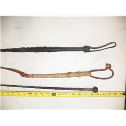 3-Leather Braided Quirts