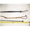 Image 1 : 3-Leather Braided Quirts