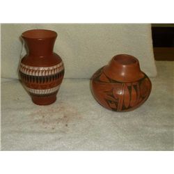 Pair of Navajo Hand Painted