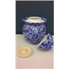 Image 2 : Hand Crafted Chinese Porcelain Covered Jar  (10 Inches High)