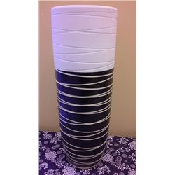 Hand Crafted Chinese Porcelain Modern Vase  (19" high, 6.75" diameter)