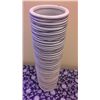 Image 2 : Hand Crafted Chinese Porcelain Modern Vase  (25" high, 7.25" diameter)