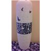 Image 1 : Hand Crafted Chinese Porcelain Modern Vase  (24" high, 6.75" diameter)