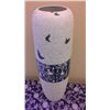 Image 2 : Hand Crafted Chinese Porcelain Modern Vase  (24" high, 6.75" diameter)