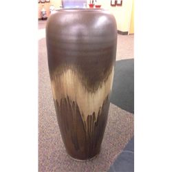 Large Hand Crafted Chinese Porcelain Modern  Vase (35.5" high)